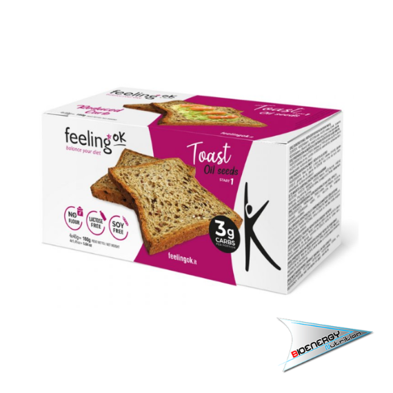 Feeling OK-TOAST START (Conf. 4 pezzi da 40 gr)   Oil Seeds  